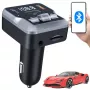 EXTRALINK Bluetooth FM Transmitter z 2 portami USB do ładowania i gniazdem MicroSD