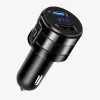 EXTRALINK Bluetooth FM Transmitter z 2x ładowarką USB, zestaw głośnomówiący, czarny