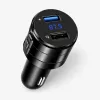 EXTRALINK Bluetooth FM Transmitter z 2x ładowarką USB, zestaw głośnomówiący, czarny