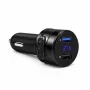 EXTRALINK Bluetooth FM Transmitter z 2x ładowarką USB, zestaw głośnomówiący, czarny