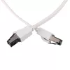 EXTRALINK CAT.8 U/FTP 20m 40G Płaski kabel krosowy ekranowany, Miedź goła, White
