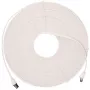 EXTRALINK CAT.8 U/FTP 20m 40G Płaski kabel krosowy ekranowany, Miedź goła, White