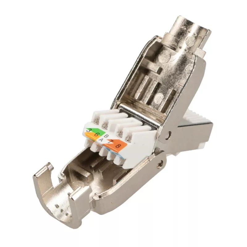 Extralink CAT6A RJ45 Złącze beznarzędziowe – UTP 8P8C pozłacane 10Gbps wtyk Ethernet