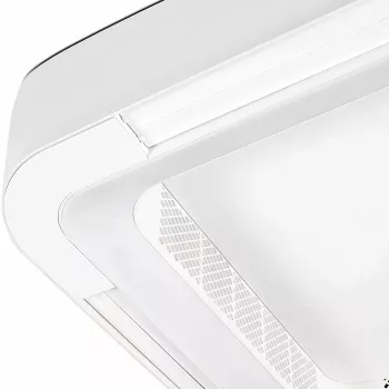 Extralink Cube Air 23 Smart WiFi Sufitowy Wentylator z Światłem, Biały, 59 cm, Sterowanie Aplikacją