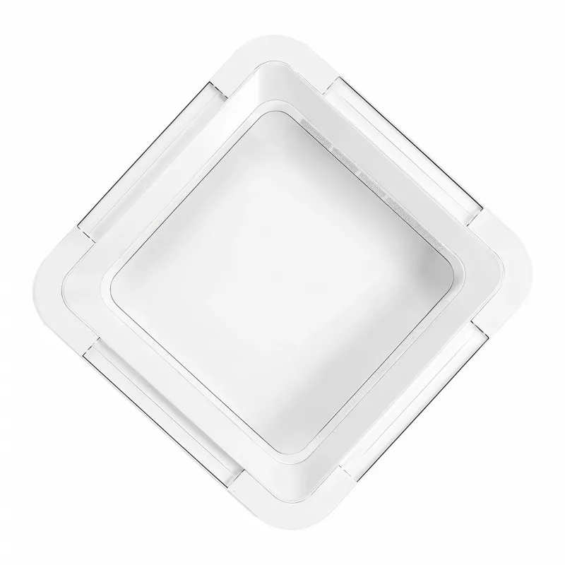 Extralink Cube Air 23 Smart WiFi Sufitowy Wentylator z Światłem, Biały, 59 cm, Sterowanie Aplikacją