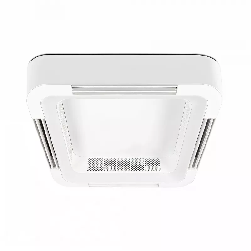 Extralink Cube Air 23 Smart WiFi Sufitowy Wentylator z Światłem, Biały, 59 cm, Sterowanie Aplikacją