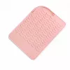 EXTRALINK HOME Silikonowa mata odporna na ciepło do prostownicy i lokówki 22x16 cm Różowa