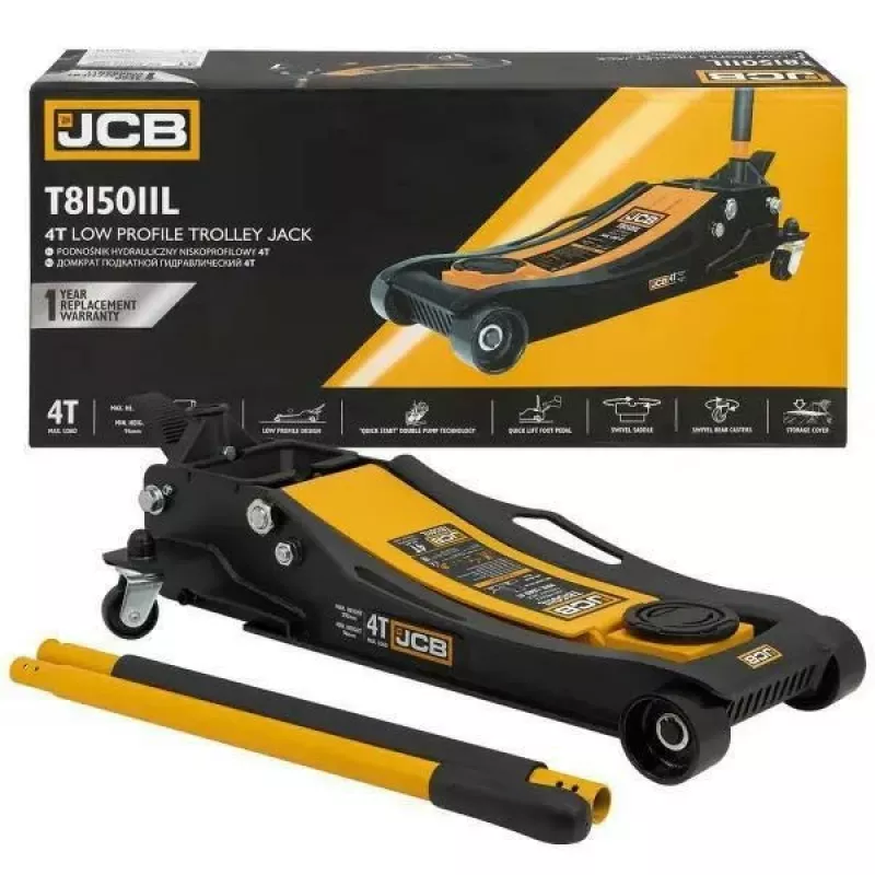 EXTRALINK JCB Hydraulic Trolley Jack 4 Ton 96-595mm
