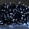 Extralink LED girlanda świetlna 200 LED zimna biel 10m + 3m IP44 wewnątrz/na zewnątrz