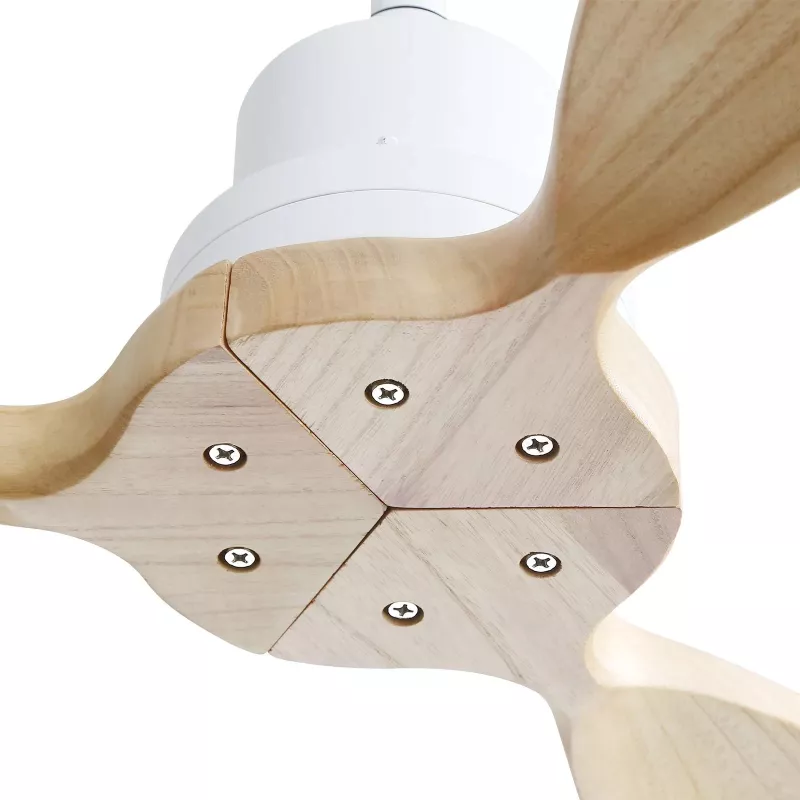 Extralink Nature Pure 52 Smart WiFi Ceiling Fan, 132 cm, Wooden Blades, App Control