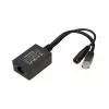 Extralink PoE Inwerter 1 Port, Wejście 1x 1000Mb/s RJ45/Gniazdo 10-30V, Wyjście 48V