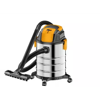 EXTRALINK POWERLINK Przemysłowy odkurzacz mokry i suchy, 1300W, 20L, Srebrny, R-702