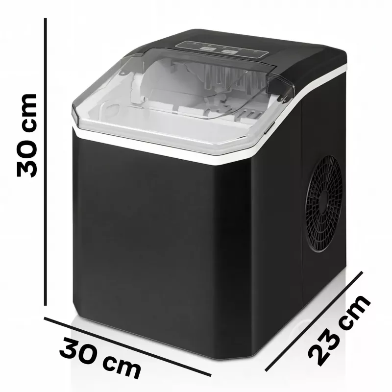 Extralink SmartLife Cube Ice Lite Ice Maker - 12 kg/24h, 1.8L Tank, Bullet Ice, Czarny