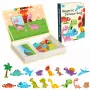 EXTRALINK TOYS Magnetyczna Książka Puzzle 64 Elementy Dinozaury