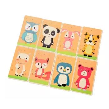 EXTRALINK TOYS Magnetyczna Książka Puzzle Zwierzęta 68 Elementów