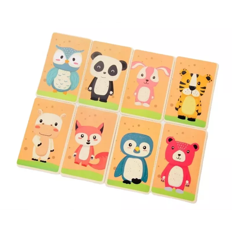 EXTRALINK TOYS Magnetyczna Książka Puzzle Zwierzęta 68 Elementów