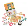 EXTRALINK TOYS Magnetyczna Książka Puzzle Zwierzęta 68 Elementów