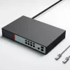 Extralink VICTOR 8-portowy zarządzalny switch Gigabit PoE+ z 2 portami SFP, budżet 150W, L2+