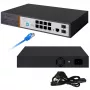 Extralink VICTOR 8-portowy zarządzalny switch Gigabit PoE+ z 2 portami SFP, budżet 150W, L2+