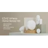 EZVIZ CS-B1 Zestaw Czujników Domowych – Bramka Zigbee 3.0, Czujnik Ruchu PIR i Czujnik Kontaktowy, Wi-Fi, Syrena 90 dB, Biały