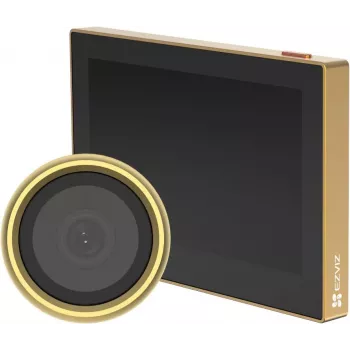 Ezviz CS-CP2 2MP Bezprzewodowy Wizjer Cyfrowy do Drzwi (1080p, 4.3 cala LCD, Wi-Fi, PIR, Dwukierunkowe Audio, Złoty)