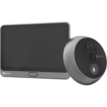 Ezviz CS-CP4 cyfrowy wizjer drzwiowy Wi-Fi 2 MP z wyświetlaczem 4,3 cala, srebrny