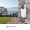 Zestaw wideo-domofonu EZVIZ CSDB25MP z bezprzewodowym dzwonkiem, rozdzielczość 2K+, kąt widzenia 176°, IP65, bateria 5200 mAh, microSD do 256GB, współpraca z Alexa/Google