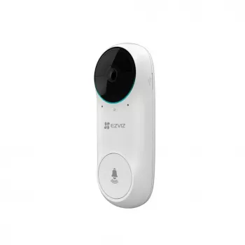 EZVIZ DB2C Bezprzewodowy Wideodomofon 1080p Full HD, 160° FoV, Noktowizja, Dwukierunkowa Komunikacja, IP65, Zasilany Bateryjnie, Współpracuje z Alexa/Google Assistant