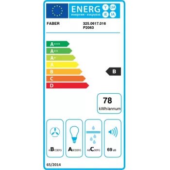 Okap kuchenny ścienny Faber Stilo Glass Smart A90 z aplikacją Wi-Fi, 90 cm, stal nierdzewna/szkło, klasa energetyczna A+, 700 m³/h