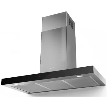 Okap kuchenny ścienny Faber Stilo Glass Smart A90 z aplikacją Wi-Fi, 90 cm, stal nierdzewna/szkło, klasa energetyczna A+, 700 m³/h