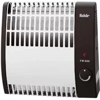 Fakir FW 500 Chrom/Antracyt Szybki Grzejnik z Ochroną Przed Zamrożeniem, 500 W Grzejnik Konwektorowy Ścienny 6004006