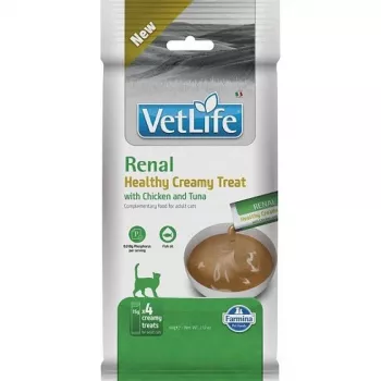 FARMINA VET LIFE CAT RENAL CREAMY TREAT WITH CHICKEN & TUNA 60g