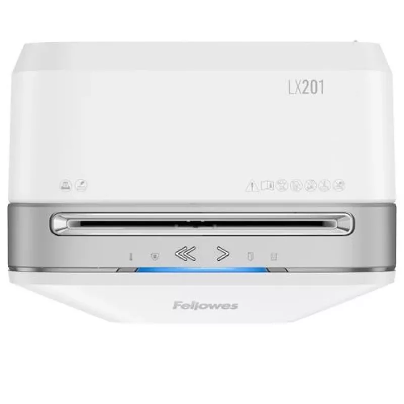 Niszczarka Fellowes Powershred LX201 Micro-Cut, 12 arkuszy, 22 litry, biała