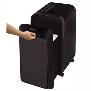 Fellowes Powershred LX221 Niszczarka o mikrocięciu, 17 arkuszy, zabezpieczenie P-5, kosz 30 l, czarna 5050401