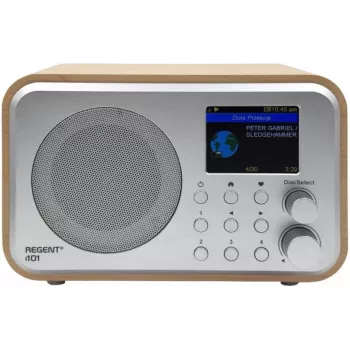 Ferguson Regent i101 Internet Radio DAB+ FM RDS z baterią 2000 mAh (jasne drewno)
