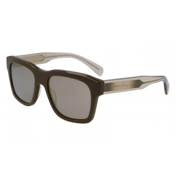 FERRAGAMO MAN SF1087S561832 Okulary przeciwsłoneczne Dark Havana Grey 56/18/145 mm