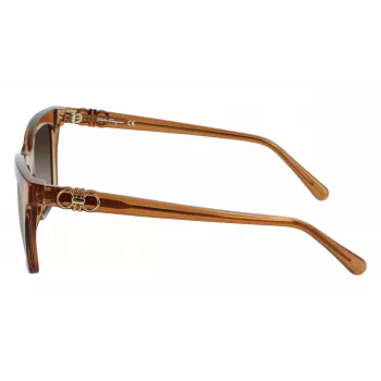 FERRAGAMO SF1027S-210 Okulary przeciwsłoneczne damskie Havana Brown 55mm