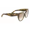 Okulary przeciwsłoneczne FERRAGAMO SF1061S-246 dla kobiet, oprawki Havana acetat, soczewki brązowe gradientowe 56/18/145 mm