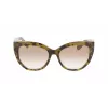Okulary przeciwsłoneczne FERRAGAMO SF1061S-246 dla kobiet, oprawki Havana acetat, soczewki brązowe gradientowe 56/18/145 mm