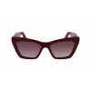 FERRAGAMO SF1081SE-603 Damskie okulary przeciwsłoneczne Cat Eye Burgundowo-Brązowy Gradient 55mm