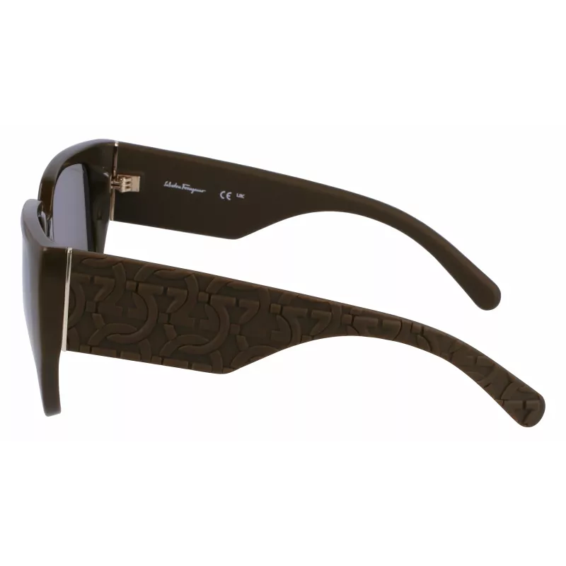 Ferragamo SF1088SE-324 Damskie okulary przeciwsłoneczne Butterfly Havana Brown Gradient 57mm
