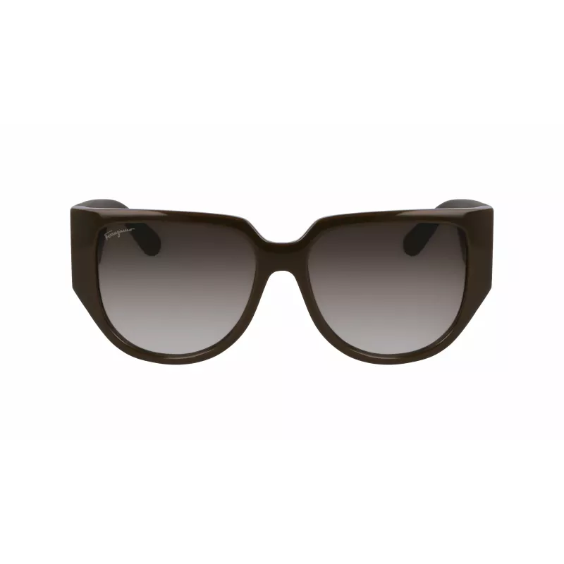 Ferragamo SF1088SE-324 Damskie okulary przeciwsłoneczne Butterfly Havana Brown Gradient 57mm