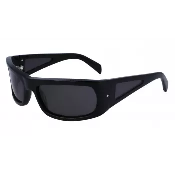 Ferragamo SF1099S-001 Unisex Okulary Przeciwsłoneczne Czarny Szary 63mm