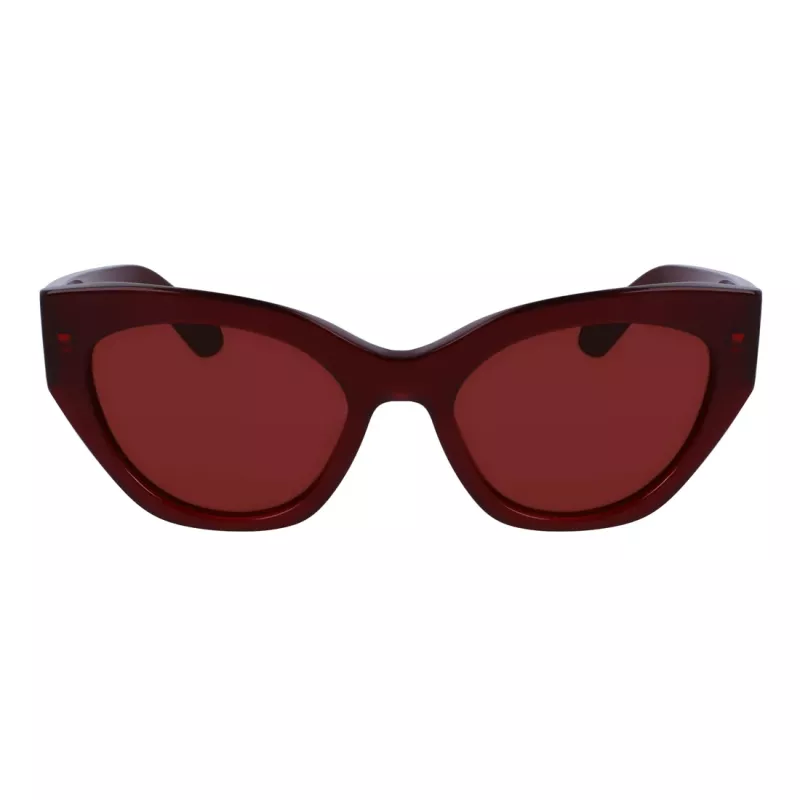 FERRAGAMO SF1107S552065 Damskie kwadratowe okulary przeciwsłoneczne z acetatu Havana Brown Gradient 55/20/140 mm