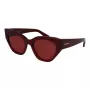 FERRAGAMO SF1107S552065 Damskie kwadratowe okulary przeciwsłoneczne z acetatu Havana Brown Gradient 55/20/140 mm