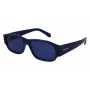 Okulary przeciwsłoneczne męskie FERRAGAMO SF1109S571443, oprawka z matowego czarnego acetatu, szare soczewki poliwęglanowe, 57 mm