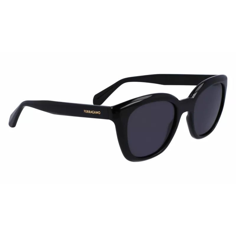 Okulary przeciwsłoneczne FERRAGAMO SF2000S522100 dla kobiet, oprawka Havana acetate, soczewki gradientowe szare, 52/21/145 mm
