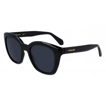 Okulary przeciwsłoneczne FERRAGAMO SF2000S522100 dla kobiet, oprawka Havana acetate, soczewki gradientowe szare, 52/21/145 mm