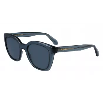 FERRAGAMO SF2000S522143 Okulary przeciwsłoneczne damskie Havana Brązowy Gradient 52mm