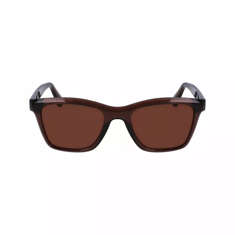 FERRAGAMO SF2001S-232 Unisex Okulary Przeciwsłoneczne Havana Brązowa Kwadratowa Oprawka Acetatowa Brązowe Szkła 54/20/145 mm
